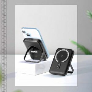 Black Magnetic Wireless Powerbank