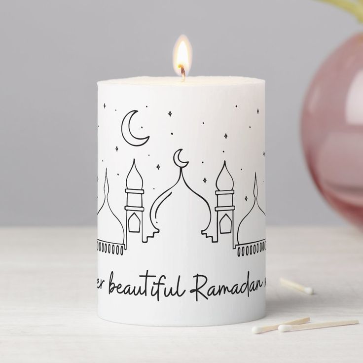 Ramadan Themed Candle