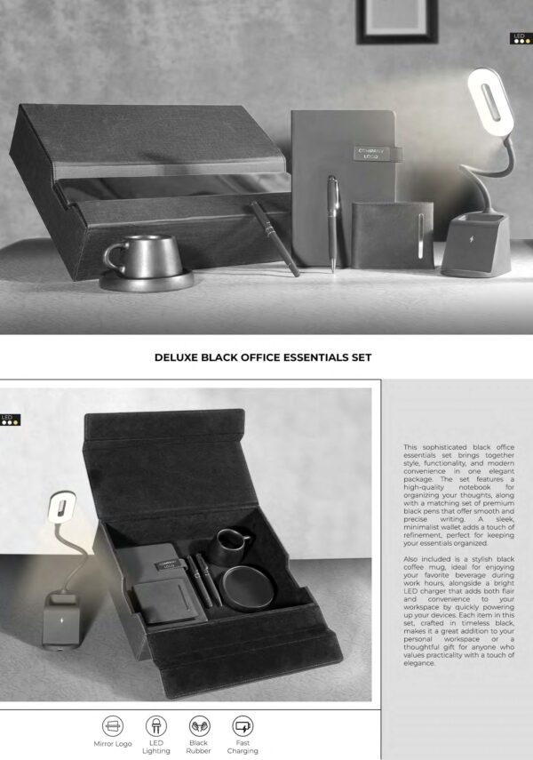 Deluxe Black office Essential Set