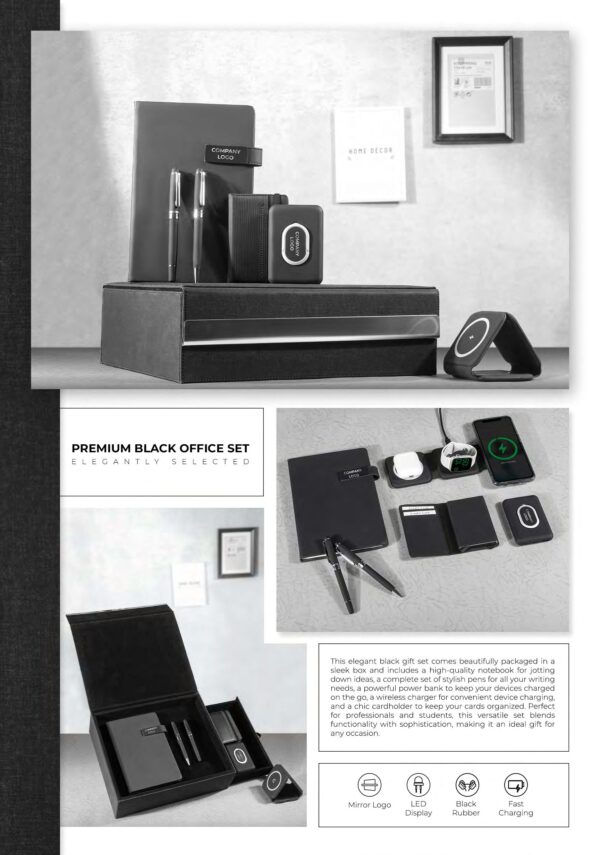 Premium Black Office Set