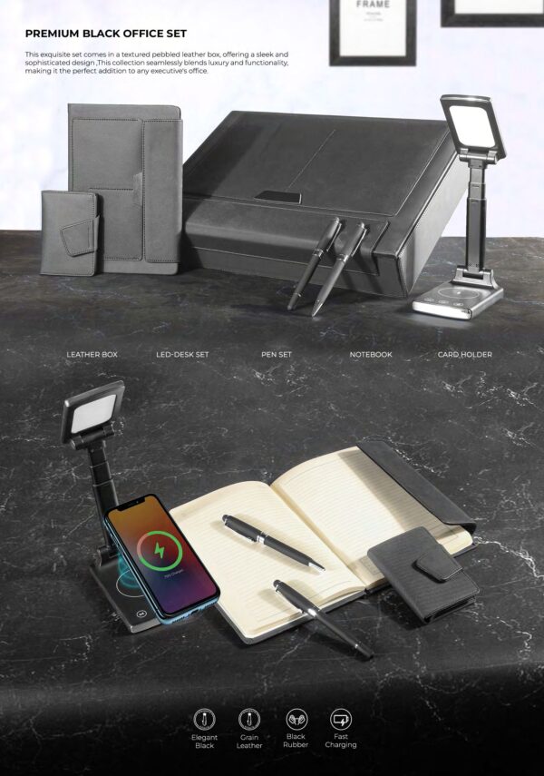 Premium Black Office Set