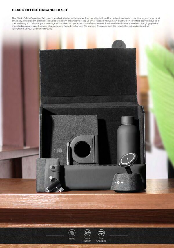 Black office organizer Set