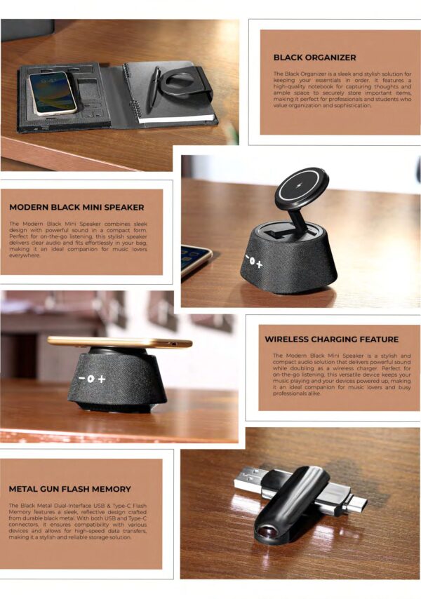 Black office organizer Set